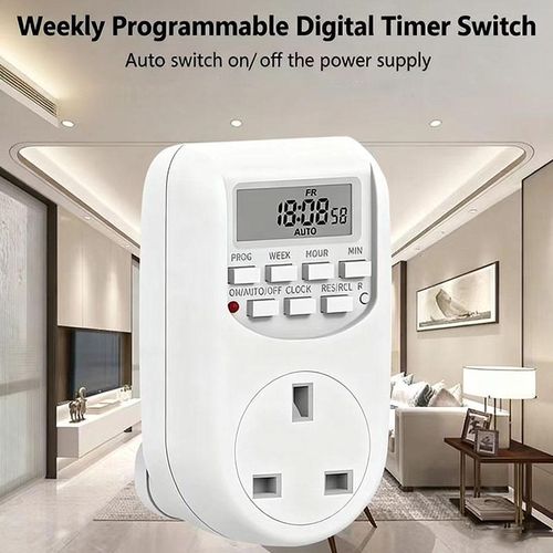 Timer Outlet Digital Timer Outlet 10A Programmable Plug-In Switch Socket