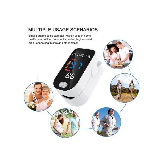 Pulse Oximeter Heart Rate Monitor Finger Blood Oxygen Device thumbnail 2