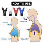 Adjustable Resistance Lung Breathing Exerciser & Respiratory Trainer thumbnail 4