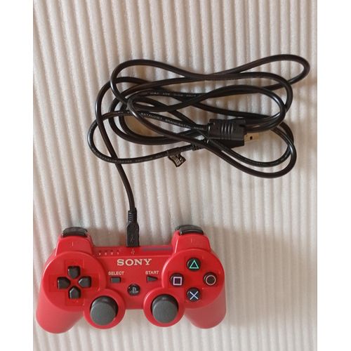 Sony Playstation 3 Wireless Gamepad (Red) + Free Usb Cord thumbnail 2