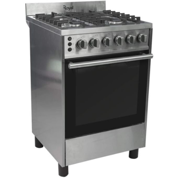Royal 60X60Cm Semi-Professional 4-Burner Gas Cooker With Auto Ignition (Rg-Ctz60S) thumbnail 2