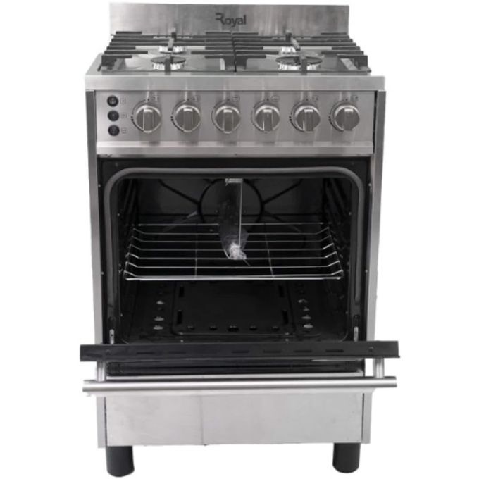 Royal 60X60Cm Semi-Professional 4-Burner Gas Cooker With Auto Ignition (Rg-Ctz60S) thumbnail 5