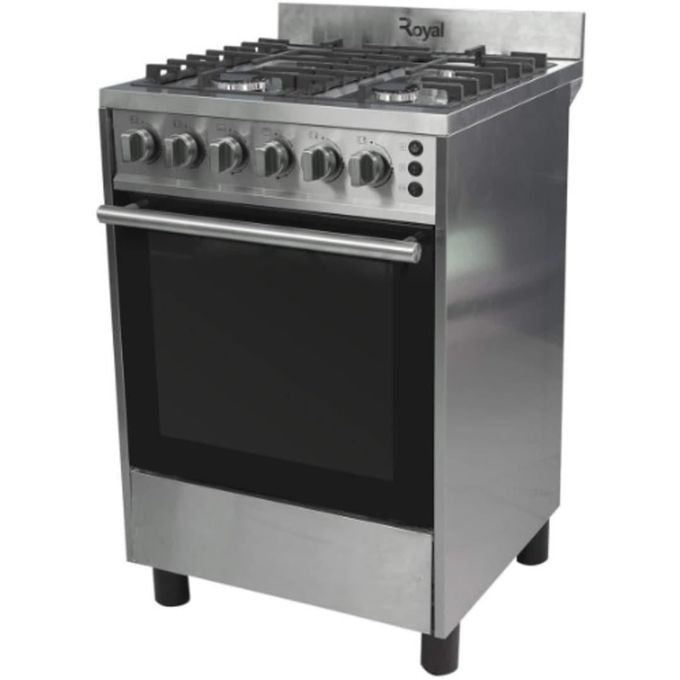 Royal 60X60Cm Semi-Professional 4-Burner Gas Cooker With Auto Ignition (Rg-Ctz60S) thumbnail 3