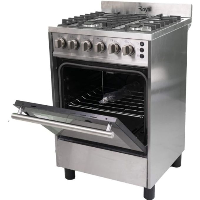 Royal 60X60Cm Semi-Professional 4-Burner Gas Cooker With Auto Ignition (Rg-Ctz60S) thumbnail 4