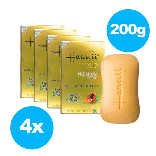 Hawaii Gold Soap 175G (Pack Of 4) | Skin Brightening Soap