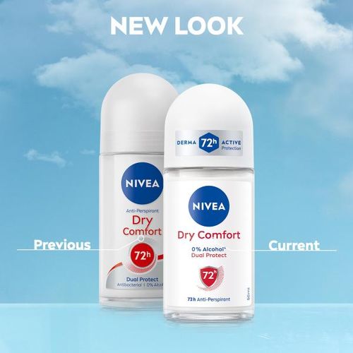 Nivea Dry Comfort Roll-On 72H (50Ml Pack Of 3) thumbnail 2