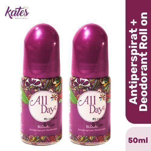 All Day Bloom Antiperspirant Deodorant Roll On 50Ml (Pack Of 2)