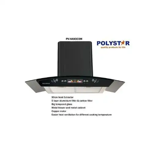 Polystar Rangehood Heat & Smoke Extractor Cookerhood - 90X60