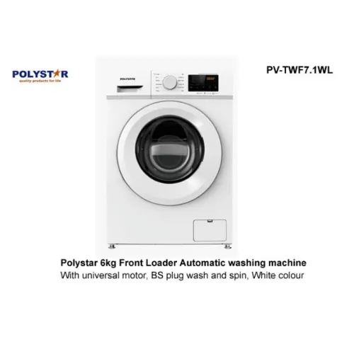 Polystar 6Kg Front Loading Automatic Washing Machine (Pv-Twf7.1Gl)