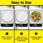 Timbutus Portable High Precision Kitchen Food Weighing Scale (10Kg/1G) thumbnail 4