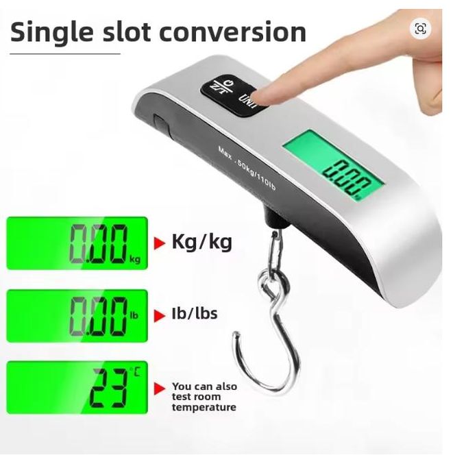 Ywzx 10 Lbs/50 Kg Portable Digital Weighing Scale With Lcd Display