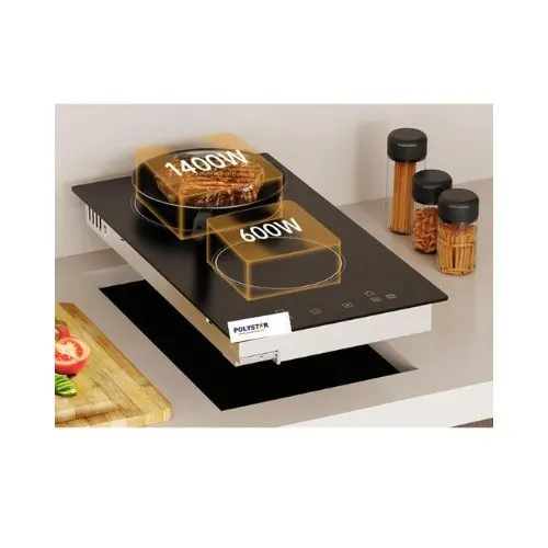 Polystar Double Burner Built-In Infrared Cooker - 2900W