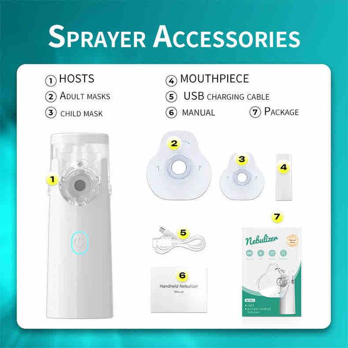 Portable Compressor Nebulizer Respiratory Health Atomizer For Adults And Kids thumbnail 2