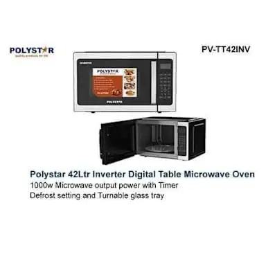 Polystar 42L Digital Inverter Microwave Oven - 1000W