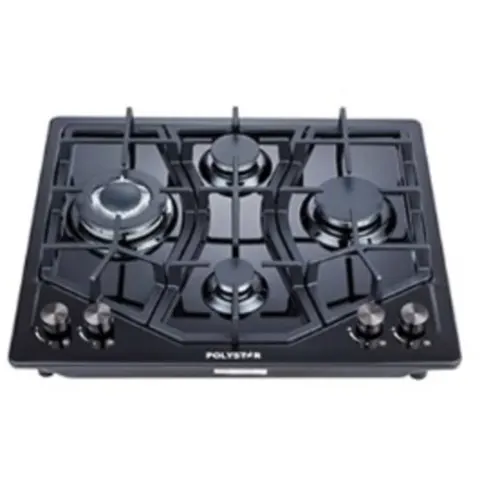 Polystar 4-Burner Stainless Steel Gas Cooker Hob With Auto Ignition thumbnail 2
