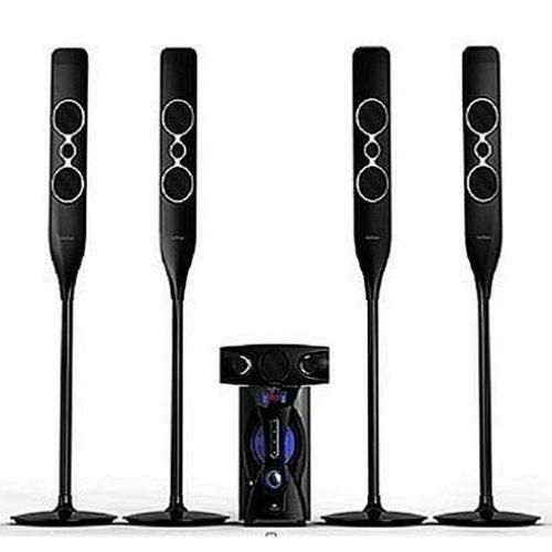 High Power 5.1 Boom Sound Bluetooth Home Theatre (4 Long Speakers)