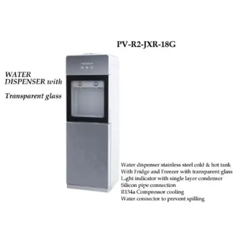 Polystar Water Dispenser With Built-In Mini Fridge Compartment