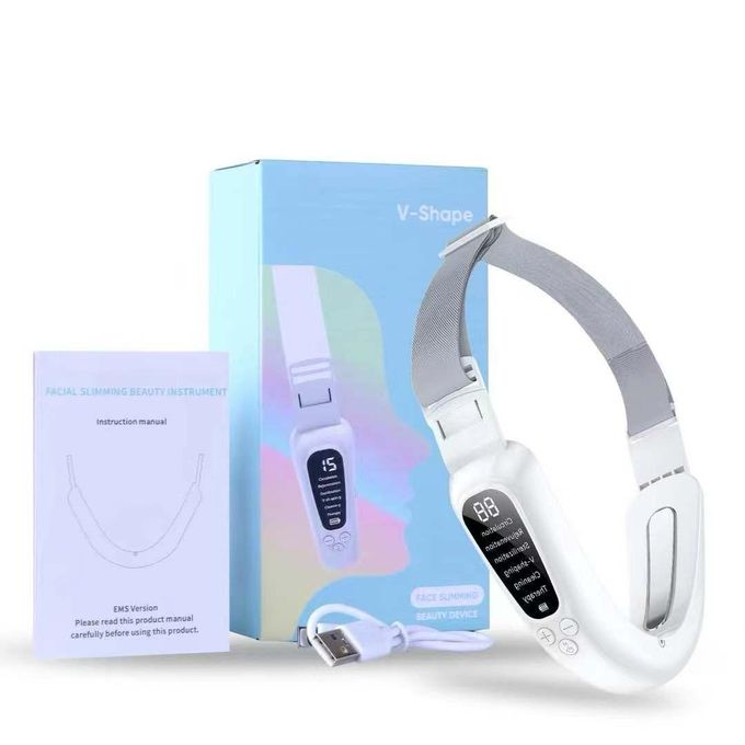 V-Shape Ems Facial Slimming Device Chin Strap Jawline Lifter