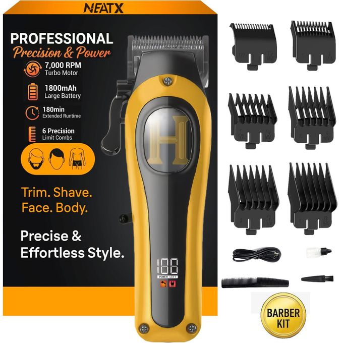 Neatx Rechargeable Cordless Hair Clipper & Electric Beard Trimmer