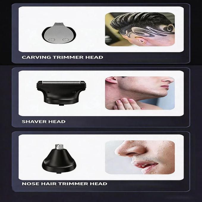 Dou-Color Men's Cordless Hair Clipper & Multi-Grooming Kit With Lcd Display thumbnail 3