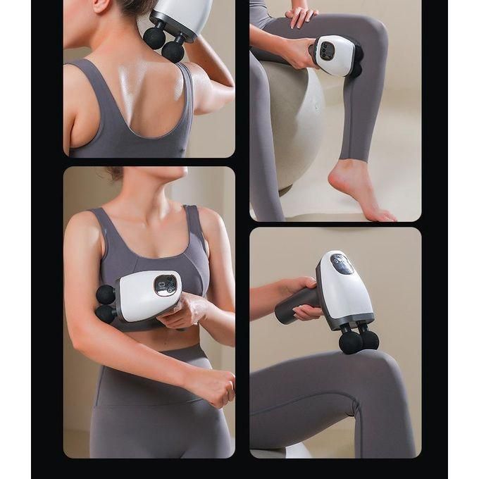 Blueidea Muscle Massager Fascial Gun With Double Head & Infrared Heat thumbnail 3
