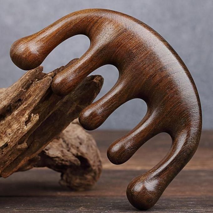 : Handheld Wooden Comb For Head Scalp