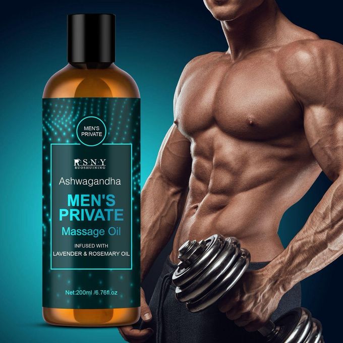 Men Private Intimate Massage Oil With Hydrolyzed Collagen, 200Ml