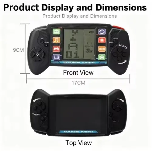 Han Cheng Cool Game Mini Handheld Lcd Brick Game Console thumbnail 3