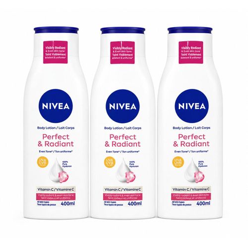 Nivea Perfect & Radiant Body Lotion 400Ml Pack Of 3
