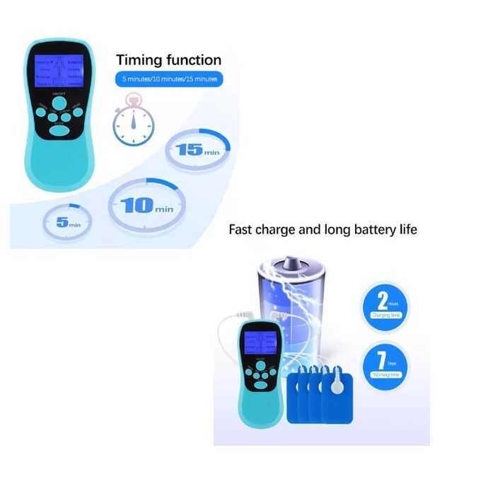 Dual-Channel Electric Pulse Tens Machine And Full-Body Microcurrent Massager thumbnail 3