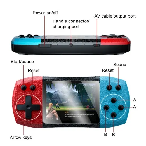 Retro Mini Handheld Game Console (620 Built-In Classic Video Games, Tv Connect) thumbnail 4