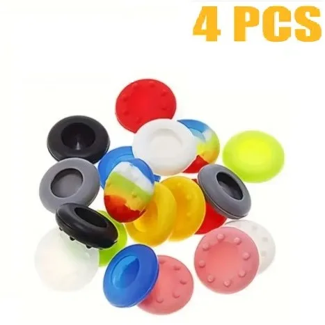 Game Controller Thumb Grip Cover (Random Colors, 4-Pack)