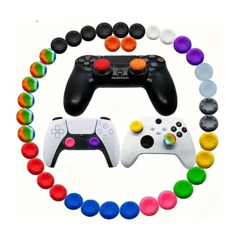 Game Controller Thumb Grip Cover (Random Colors, 4-Pack) thumbnail 2