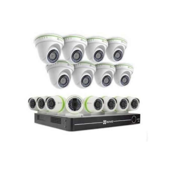 16-Channel 1080P Ahd Security System With 8 Indoor And 8 Outdoor Cameras & 1Tb Hdd