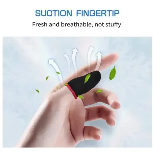Mobile Game Controller Breathable Thumb Finger Sleeves (Red) thumbnail 2