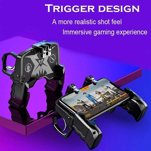 Mobile Game Controller Trigger Fire Button Controller Joystick Grip (4.5-6.5 Inch) thumbnail 3