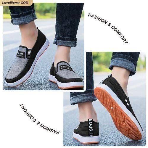 Ashion Men's Slip-On Canvas Loafers