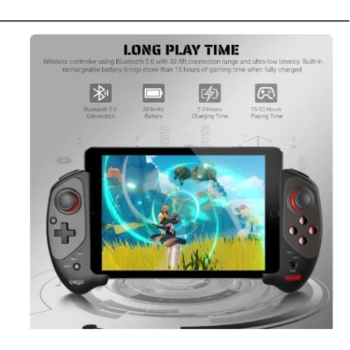 Ipega Pg-9083S Wireless Bluetooth Game Controller (Red Knight / Telescopic Tablet & Phone Gamepad) thumbnail 3