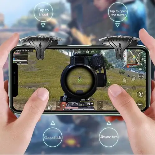 K21 Mobile Game Controller With Built-In Triggers & Smartphone Grip thumbnail 2