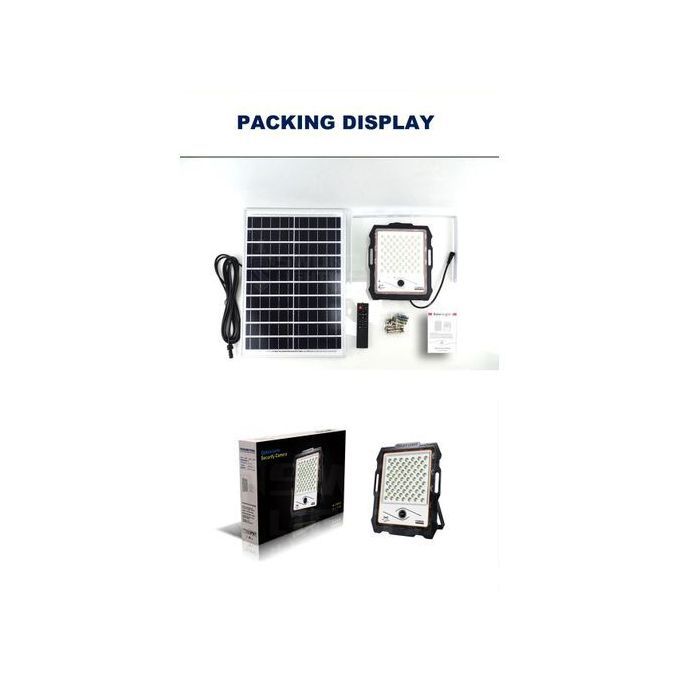 Outdoor Solar Flood Light With Integrated Cctv Security Camera thumbnail 3
