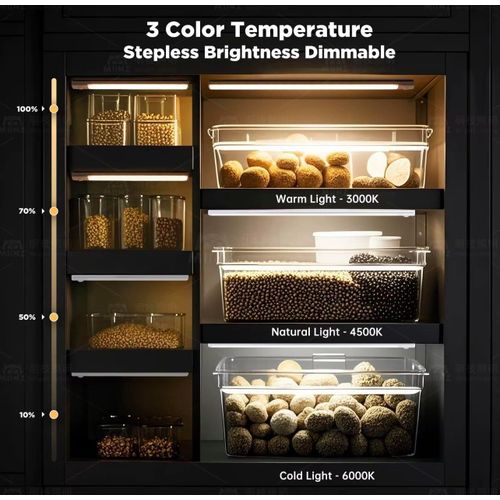 Led Light Bar Wireless Magnetic Under Cabinet Lighting (Usb Rechargeable) thumbnail 3