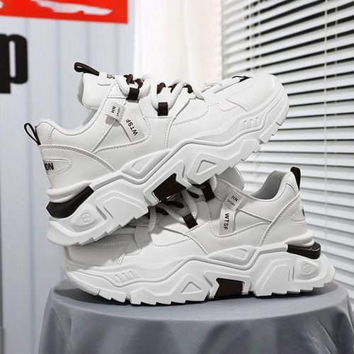 Alagzi 2025 Men's Height-Increasing Sports Shoes White