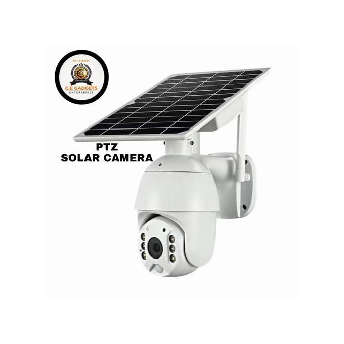 Solar-Powered 4G Sim Card Ptz Wireless Cctv Camera