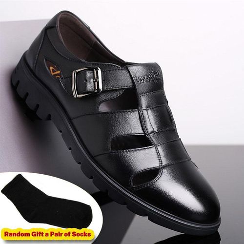 Shjo Men's Palm Sandals Pu Leather Shoes