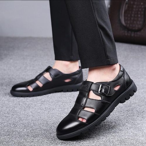Shjo Men's Palm Sandals Pu Leather Shoes thumbnail 2
