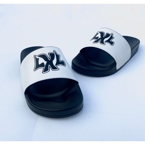 Luxury Life (Lxl) Slide Slippers White