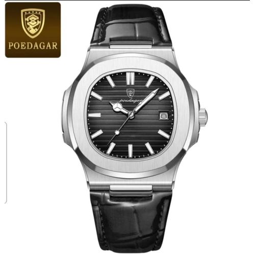 Poedagar Men Luxury Leather Watch