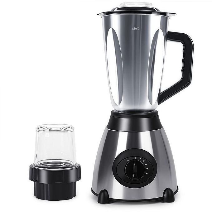 2L 1500W 2-In-1 Blender And Grinder With Grinding Cup