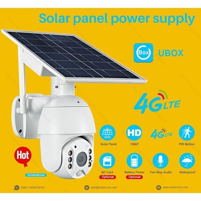 Solar-Powered 4G Sim Card Intelligent Ptz Wireless Cctv Camera