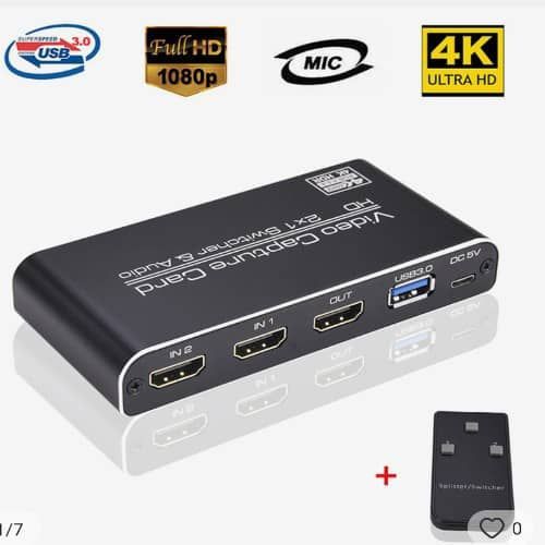 Video Capture Card Hdmi 2X1 Switcher And Audio thumbnail 2